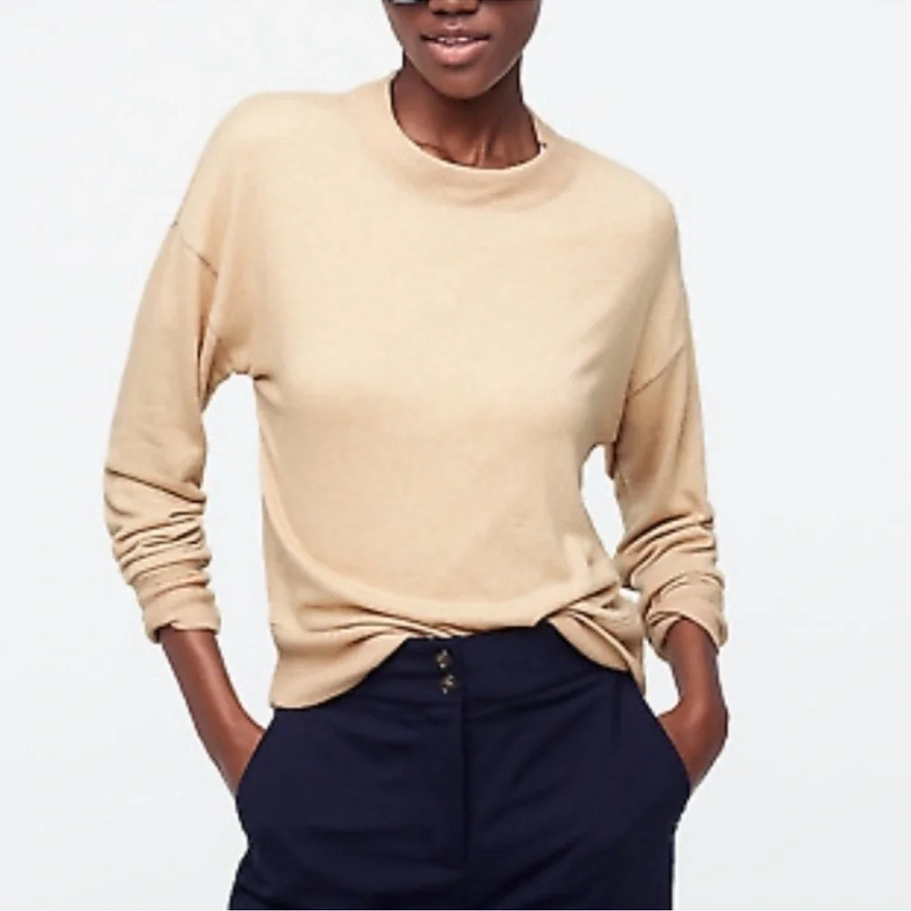 J. Crew Supercozy mockneck pullover size Medium